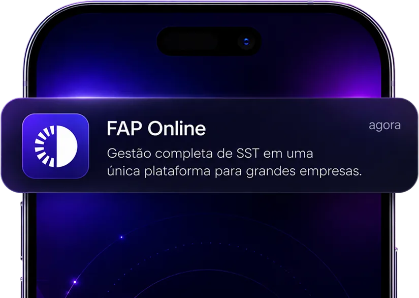 Notificação da FAP Online no celular